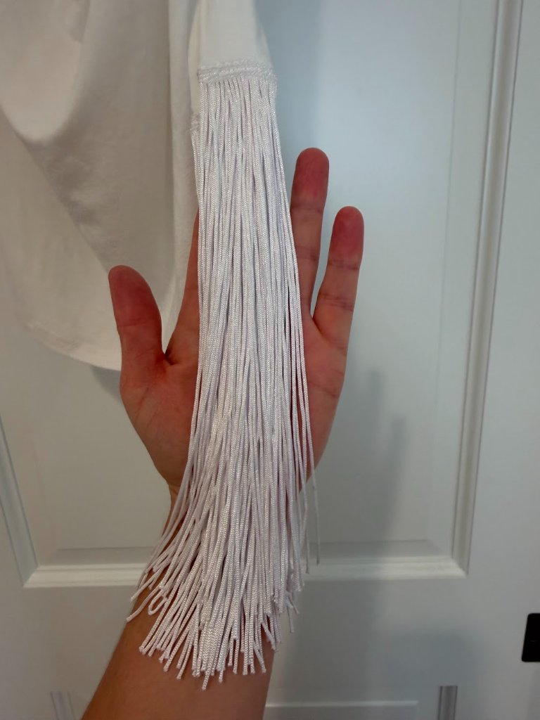 Temple Ro Cowl Top White Size Small — image 4 of 5